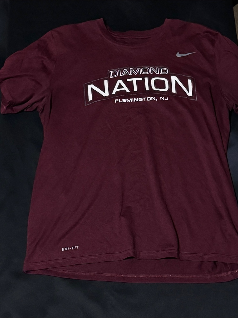 Nike Maroon Diamond Nation Dri-FIT Short Sleeve Tee